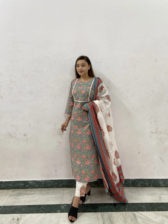 Kurtis  with pant  dupatta  uploaded by business on 7/20/2022