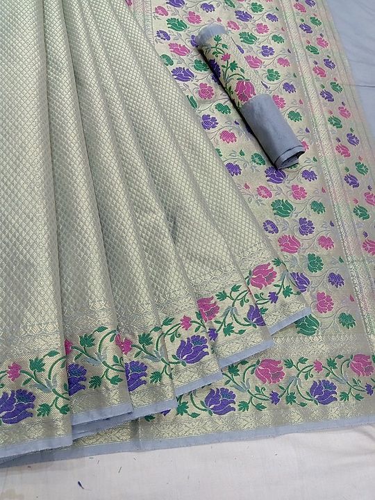 Banarasi silk zari saree uploaded by Arshi creation on 11/14/2020