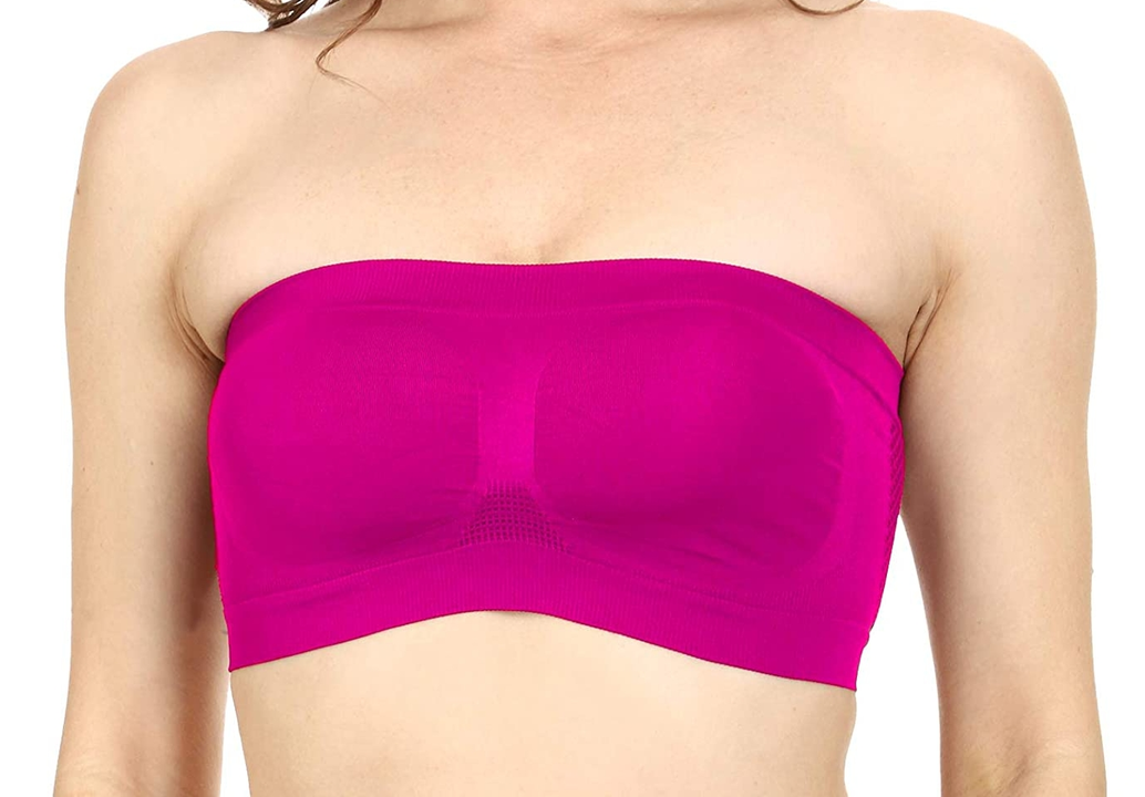 Post image Tube Bra without wire makes you more attractive, charming, fashion and chic, which is perfect to be worn under backless, halter, low-cut outfits and dresses For utmost comfort and softness. This exclusively designed bra understands your body and improves your contours.this one will even help you in boosting your confidence. Made with high quality fabric, it is extremely comfortable.Work as a summer casual bra, wearing under your shirts, dress, low-cut outfits, backless dresses, wedding dress and party dress, the strapless and non-padded style make it more versatile...