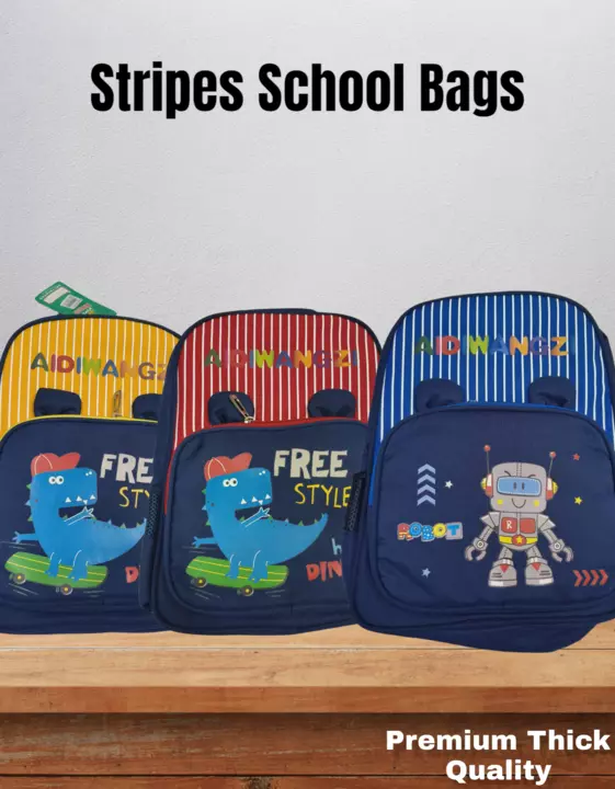 Stripes School Bags  uploaded by Sha kantilal jayantilal on 7/20/2022