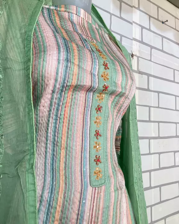 PURE CHINON PURE DUPATTA WITH NECK WORK uploaded by SHEHNAZ DRESSES on 7/20/2022