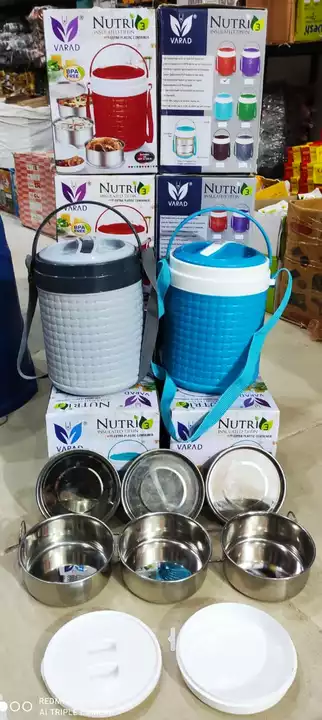 Nutri havi 3  lunch Box 325₹/pcs.  Mrp 675₹. uploaded by Home&kitchan and toys house on 7/20/2022