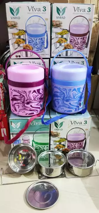 Vivo 3 havi lunch Box 250₹/pcs. Mrp 516₹ uploaded by Home&kitchan and toys house on 7/20/2022