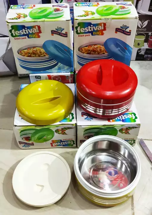 Festival lunch box big 87₹/pcs.  Single uploaded by Home&kitchan and toys house on 7/20/2022