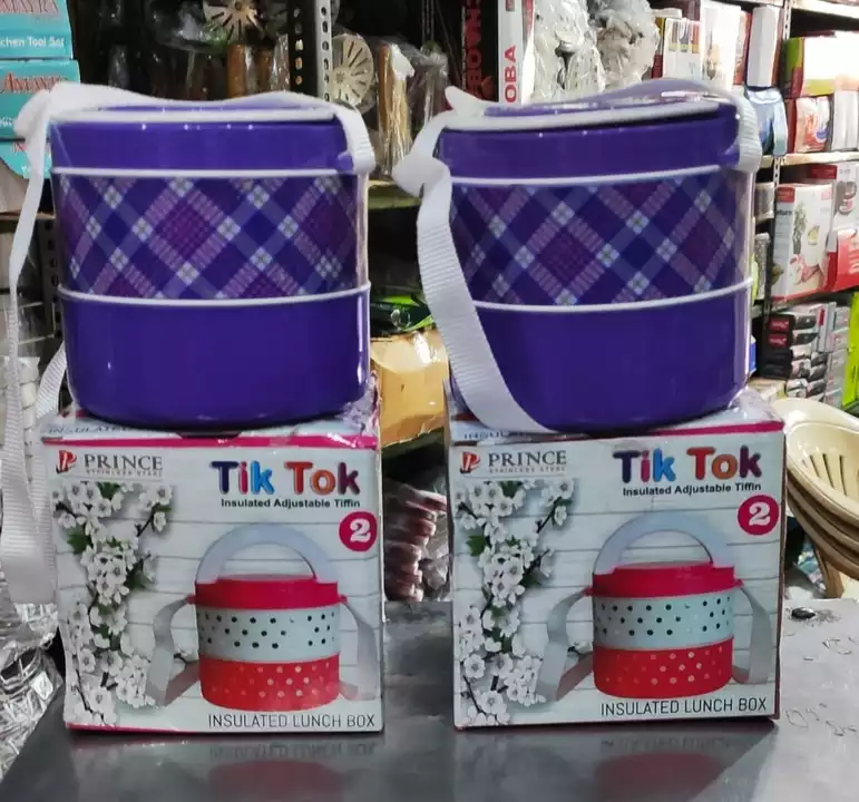 Tik tok 2 in 1 lunch Box 88₹/pcs uploaded by Home&kitchan and toys house on 7/20/2022