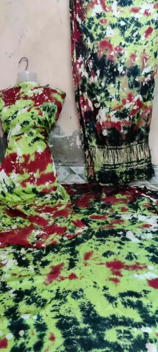 Discharge  tie and dye dress materials uploaded by Husaina Arts on 7/20/2022