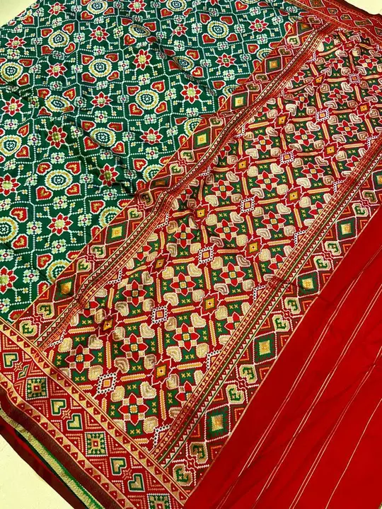 Patola saree uploaded by Unique collection on 7/20/2022