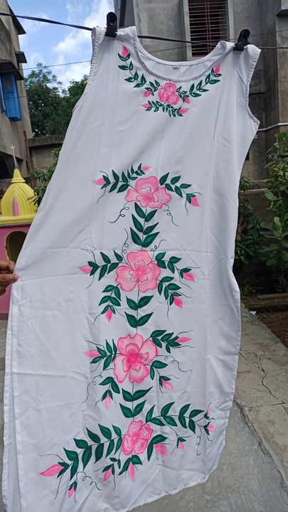 Hand painted sleepless kurti uploaded by business on 7/20/2022