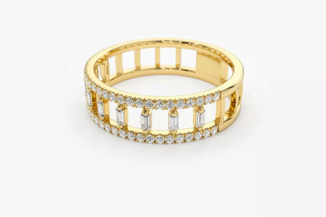 Real diamond engagement and wedding ring  uploaded by Mahika Gems on 7/21/2022