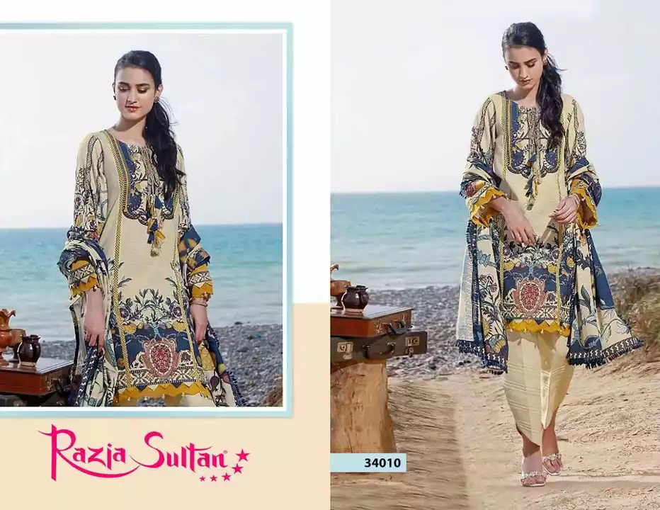 Apna Razia Sultan Vol-34 pure cotton dress material wholesale uploaded by business on 7/21/2022