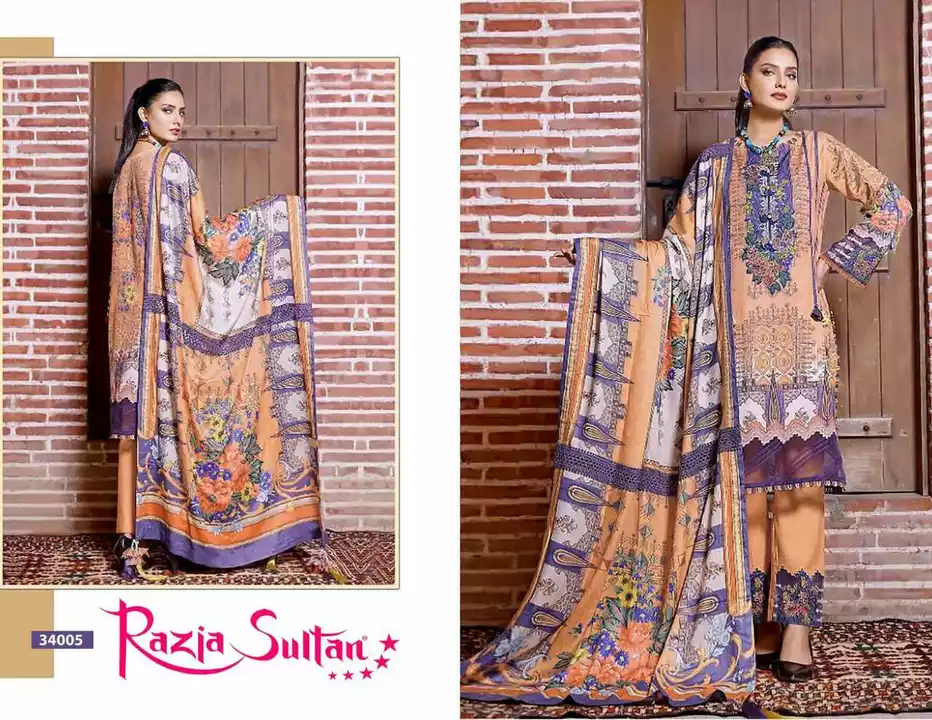 Apna Razia Sultan Vol-34 pure cotton dress material wholesale uploaded by business on 7/21/2022