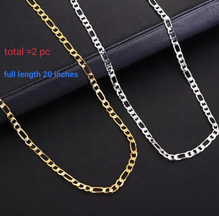 slim chain brass and metalic silver 40/ pc uploaded by business on 7/21/2022