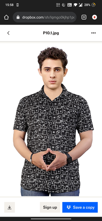 men's printed shirt uploaded by business on 7/21/2022