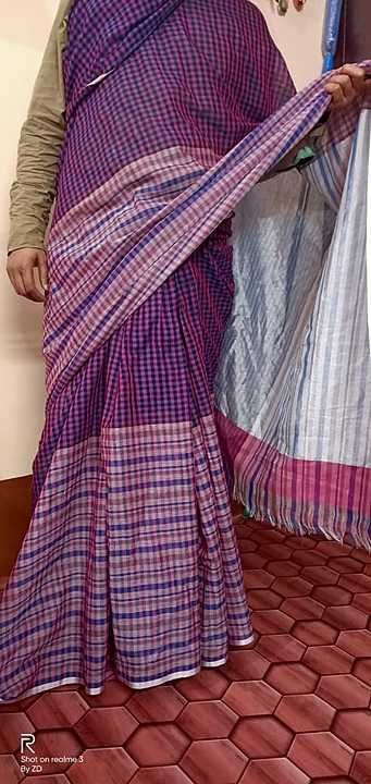 Cotton slub yardaiy saree with blouse uploaded by AR Handloom on 11/15/2020