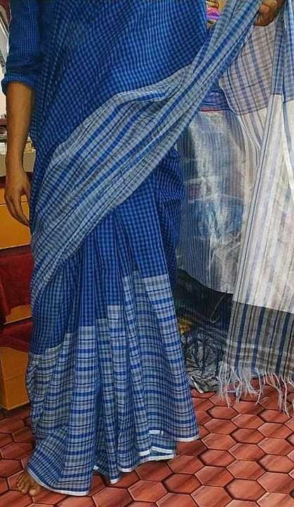 Cotton slub yardaiy saree with blouse uploaded by AR Handloom on 11/15/2020