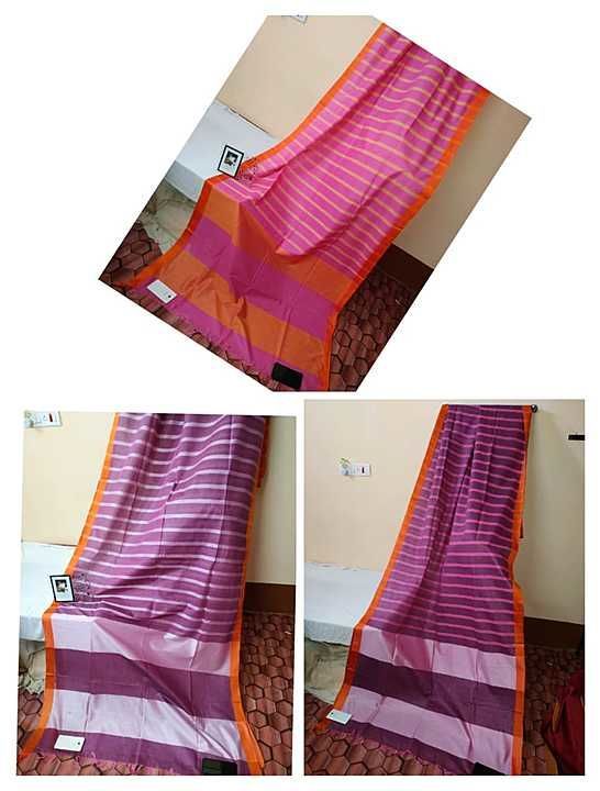 100% linen saree with blouse  uploaded by AR Handloom on 11/15/2020