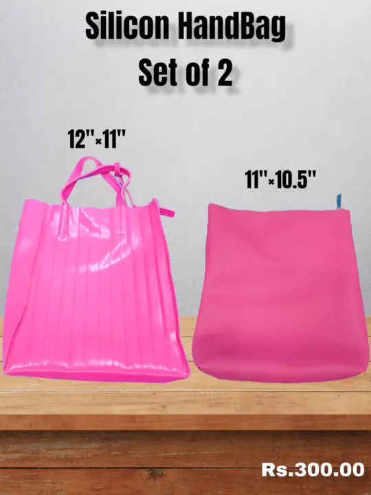 Silicon HandBag set of 2 uploaded by Sha kantilal jayantilal on 7/21/2022