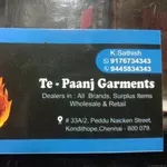 Business logo of Te-Paanj Garments
