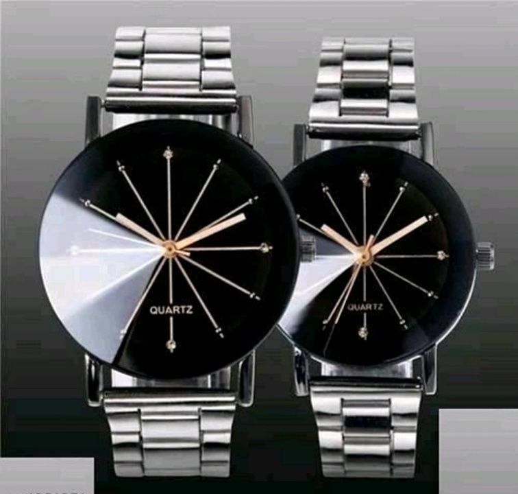 Trendy Stylish Stainless Steel Couple's Watches*😍
 uploaded by business on 11/15/2020