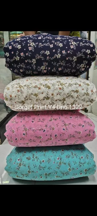 Georgette printed fabrics uploaded by Match with fabs wholesale & retail on 7/21/2022