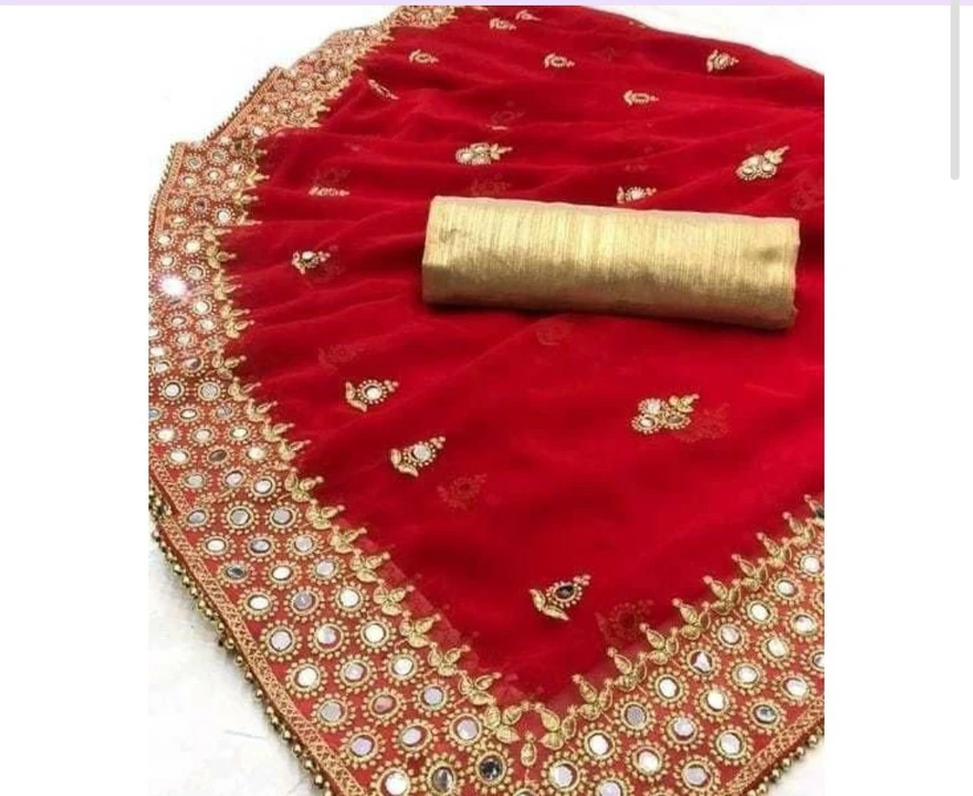 Beautiful embroided saree uploaded by business on 7/22/2022