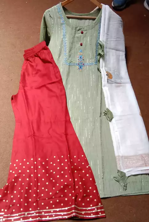 💃 *_Latest New design Launch_*🥰

_Get ready to spice your ethnic look with this amazing outfit_ 
* uploaded by Shree shyam kurtis on 7/22/2022