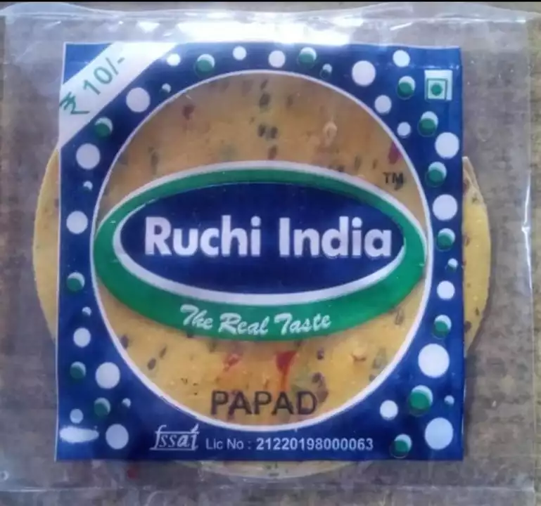 Ruchi India Papad 75g uploaded by MN FOOD PRODUCTS on 7/22/2022