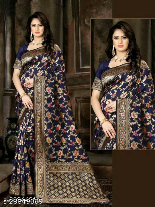 Catalog Name:*Abhisarika Refined Sarees* Saree Fabric: Art Silk / Kanjeevaram Silk / Banarasi Silk / uploaded by business on 7/22/2022