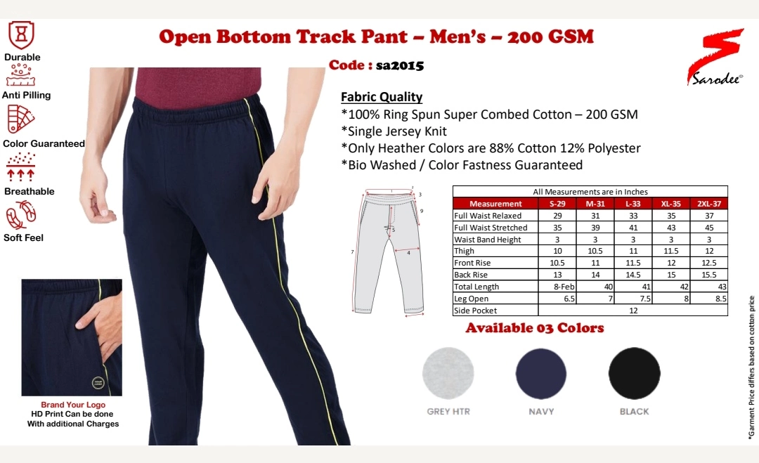 Men's Plain Clothing. Code - SA2015 uploaded by Sarodee Industries Private Limited on 7/22/2022