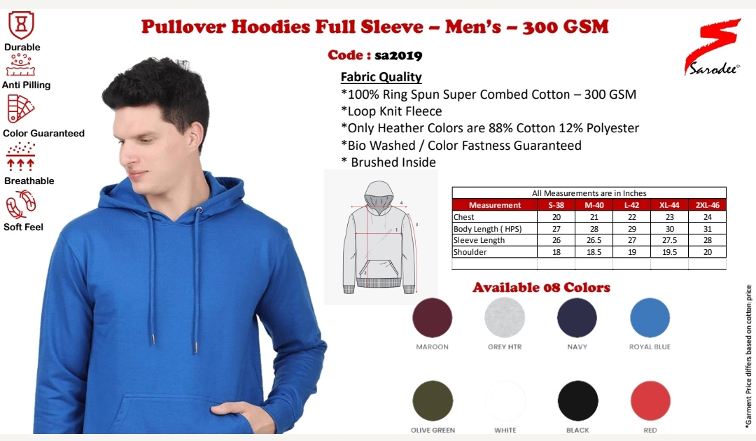 Men's Plain Clothing. Code - SA2019 uploaded by Sarodee Industries Private Limited on 7/22/2022