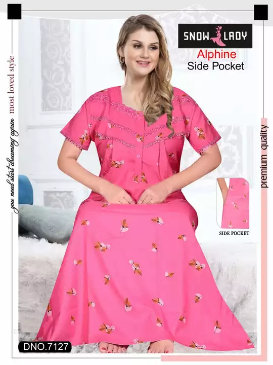Alpine nightgown  uploaded by Shree krishna garments on 7/22/2022