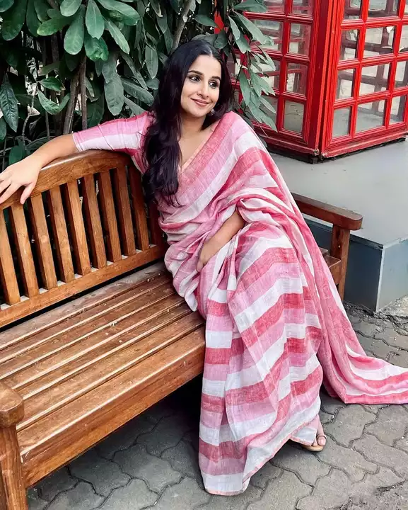 Handloom linen saree  uploaded by business on 7/22/2022