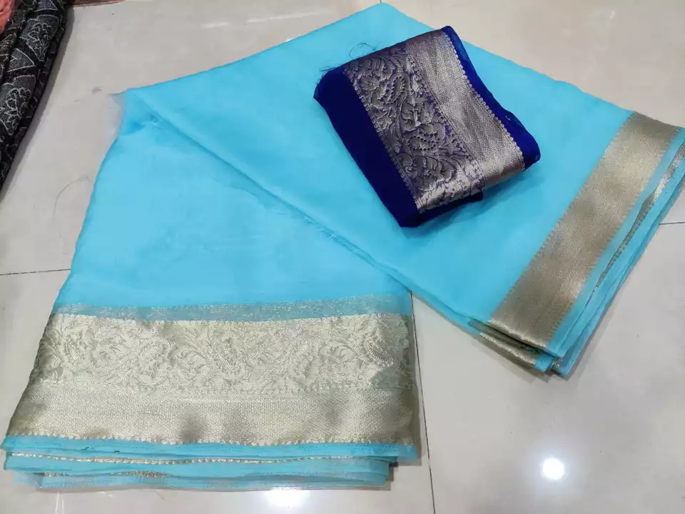 Post image 🥰🥰Original product🥰🥰

👉👉pure orgenza fabric with beautiful mx zari palu and bodar 💃🏻💃🏻💃🏻💃🏻pull havvy zari wiving bp💖💖 all colour new 💃🏻💃🏻💖
🥰redy to DISPATCH 🥰
🅿️🅿️🅿️👉👉680 rs
Note👉🏻👉🏻 new colour add