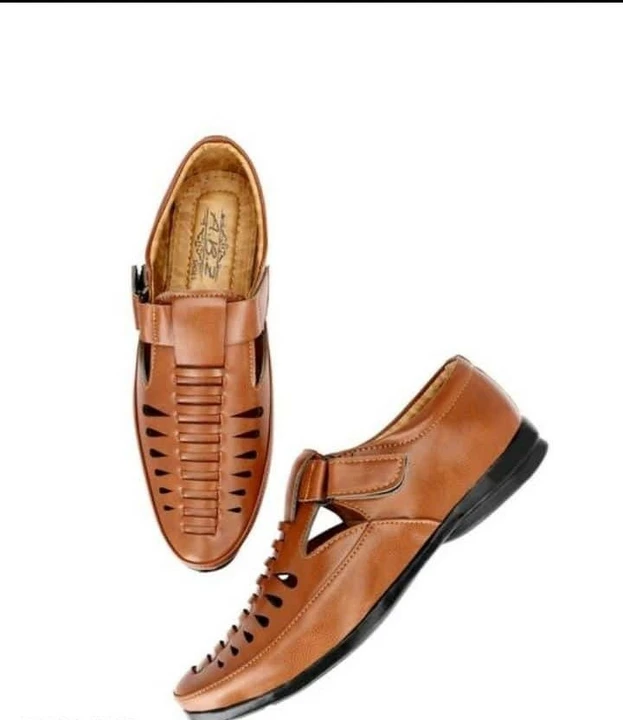😍📣 Lazy21 Synthetic Leather Tan Comfort And Trendy Casual Velcro Sandals For Men 😍 uploaded by www.lazy21.com on 7/22/2022