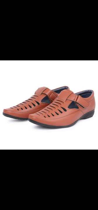 📣🥳 Lazy21 Synthetic Leather Tan 🤎 Comfort And Trendy Casual Velcro Sandals For Men 😍🤩 uploaded by www.lazy21.com on 7/22/2022