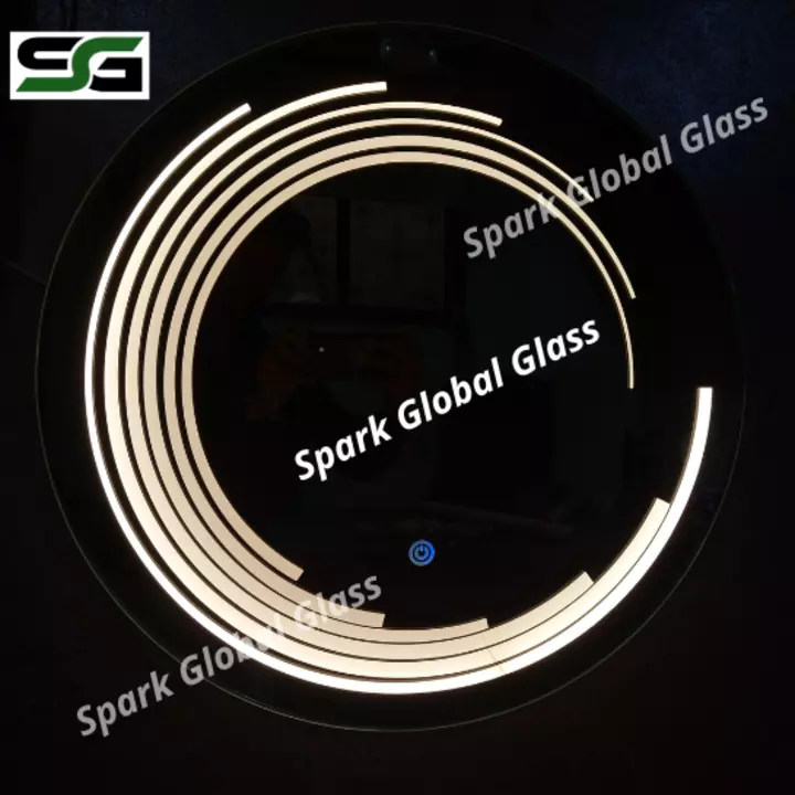 Round Led Touch Sensor Mirror  uploaded by Spark Global Glass on 7/22/2022
