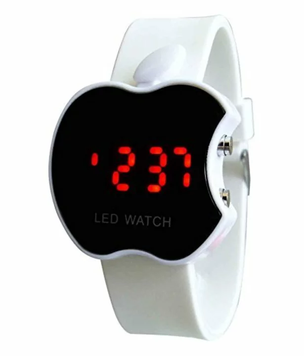 LED Digital Apple Shape Kid's Watch (White)  uploaded by MyValueStore on 7/22/2022