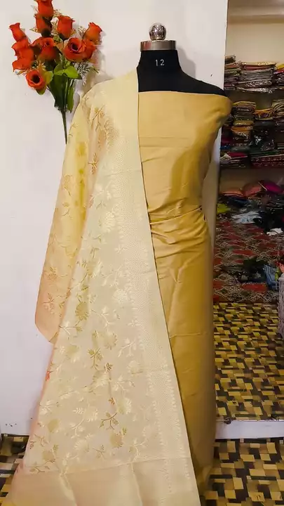 Banarsi katan, silk suit uploaded by Banarsi fancy collection ,6387941255 on 7/22/2022