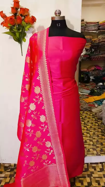 Banarsi, katan, silk suit, uploaded by Banarsi fancy collection ,6387941255 on 7/22/2022