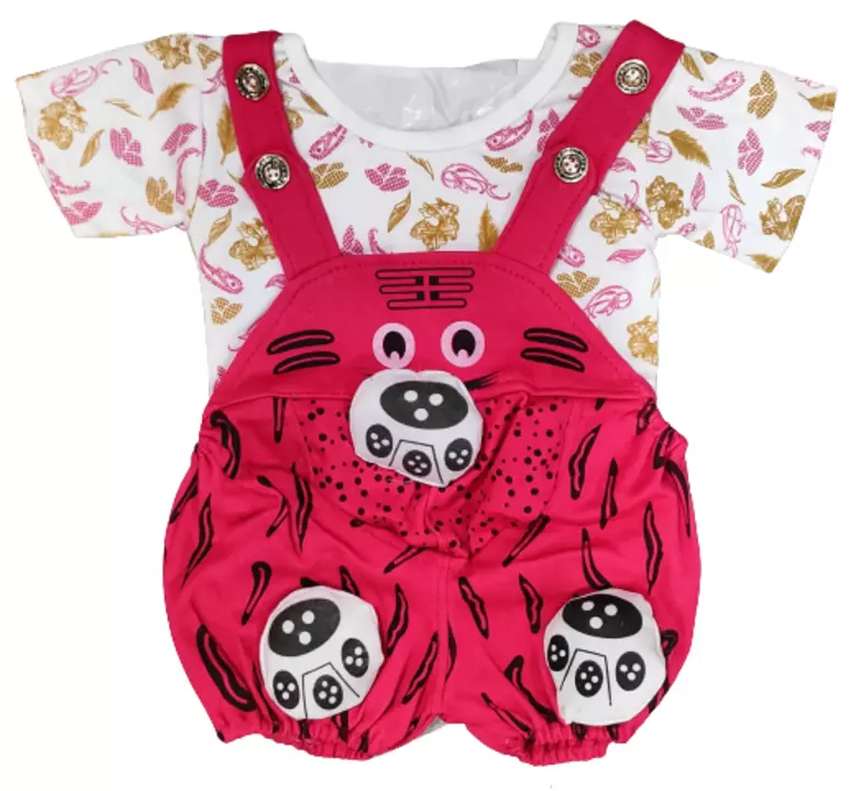 Baby Unisex dungaree with cartoon print. uploaded by business on 7/22/2022
