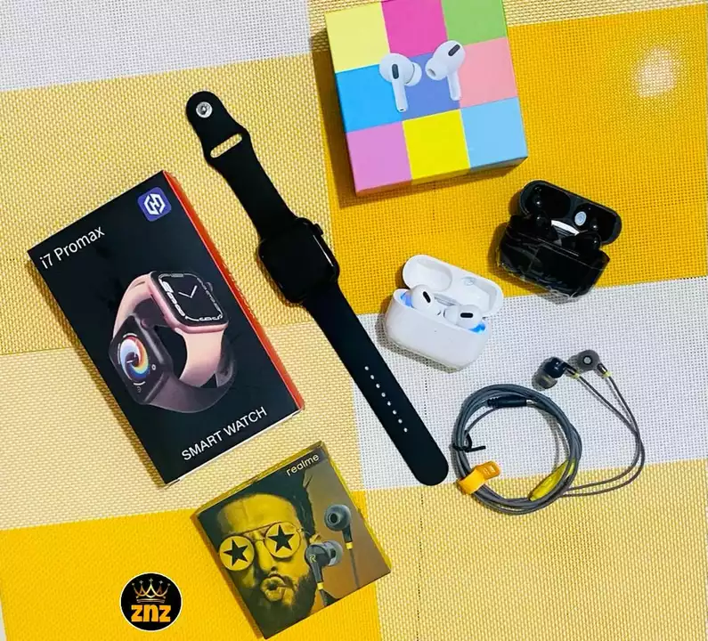 Asdyy.p
*i7 Pro MaxSmart Watch and airpods pro wit Realme earphone*

.> * ship/-*

𝐒𝐩𝐞𝐜𝐢𝐟𝐢𝐜 uploaded by XENITH D UTH WORLD on 7/22/2022