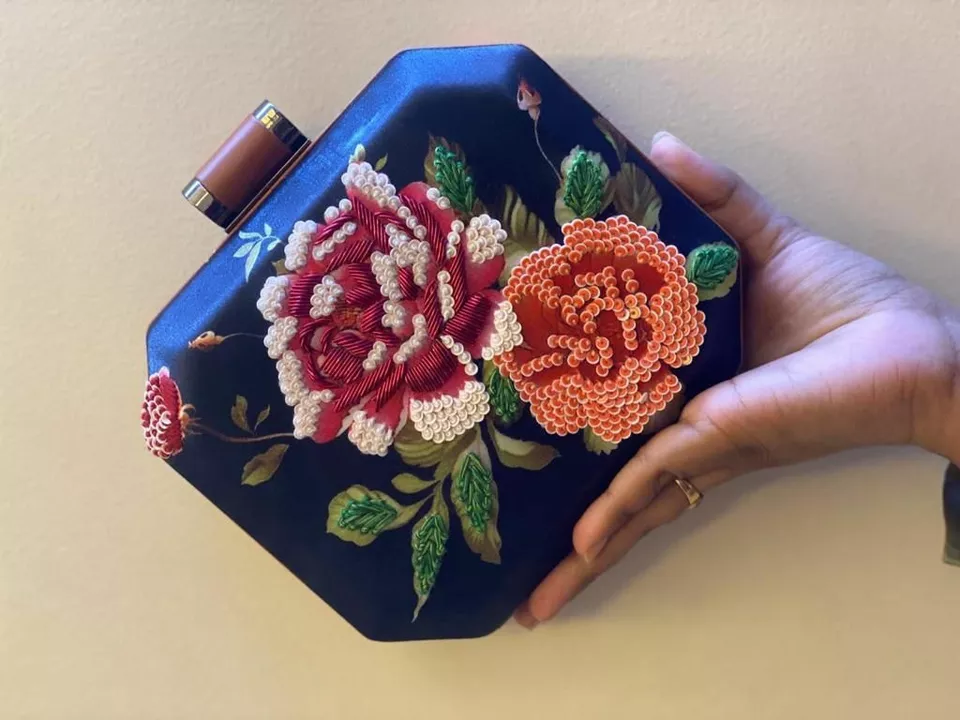 Beautiful highlited embroided clutches uploaded by RUKSAD's Collection on 7/22/2022