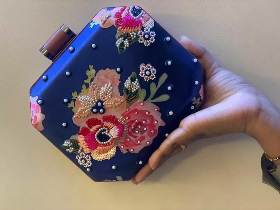 Beautiful highlited embroided clutches uploaded by RUKSAD's Collection on 7/22/2022