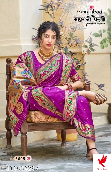 Pure paithani silk saree collection  uploaded by Shloka on 7/22/2022
