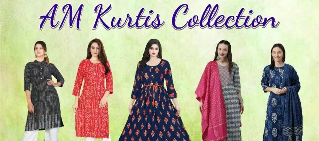 Visiting card store images of AM kurtis collection