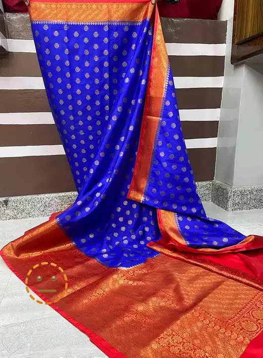 Semi soft Georgette benarosi saree with blouse piece uploaded by M/S SUNDARBAN ONLINE on 7/22/2022