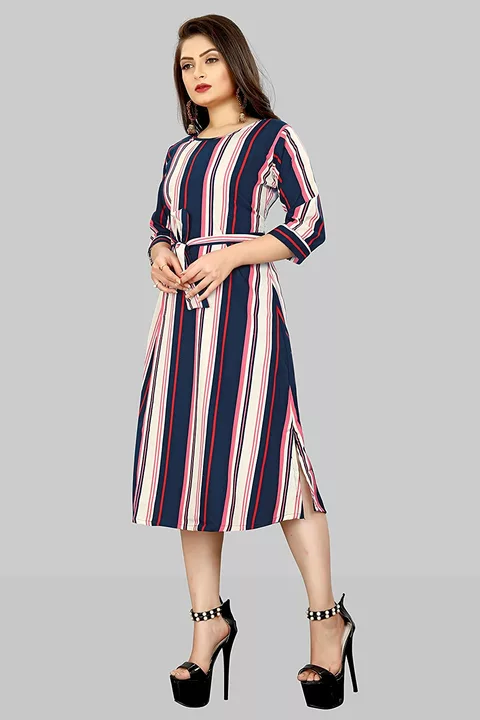 Post image Fabric: Crepe S leeve Length: Short Sleeves Pattern: Printed Multipack: 1 S izes: S (Bust Size: 34 in, Length Size: 38 in) M (Bust Size: 36 in, Length Size: 38 in) L (Bust Size: 38 in, Length Size: 38 in) XL (Bust Size: 40 in, Length Size: 38 in) XXL (Bust Size: 42 in, Length Size: 38 in)