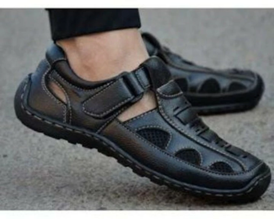 📣🥳 Lazy21 Synthetic Leather Black 🖤 Comfort And Fashionable Trendy Casual Velcro Sandals For Men  uploaded by www.lazy21.com on 7/23/2022