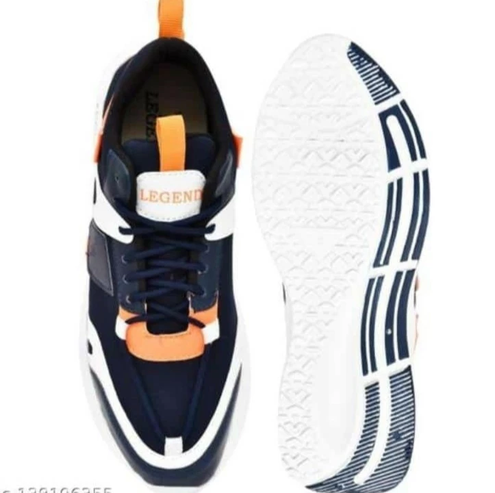 📣🥳 Lazy21 Synthetic Leather Navy 💙 Comfort And Trendy Daily wear Lace up Sports Shoes 👟 For Men  uploaded by .lazy21.com on 7/23/2022