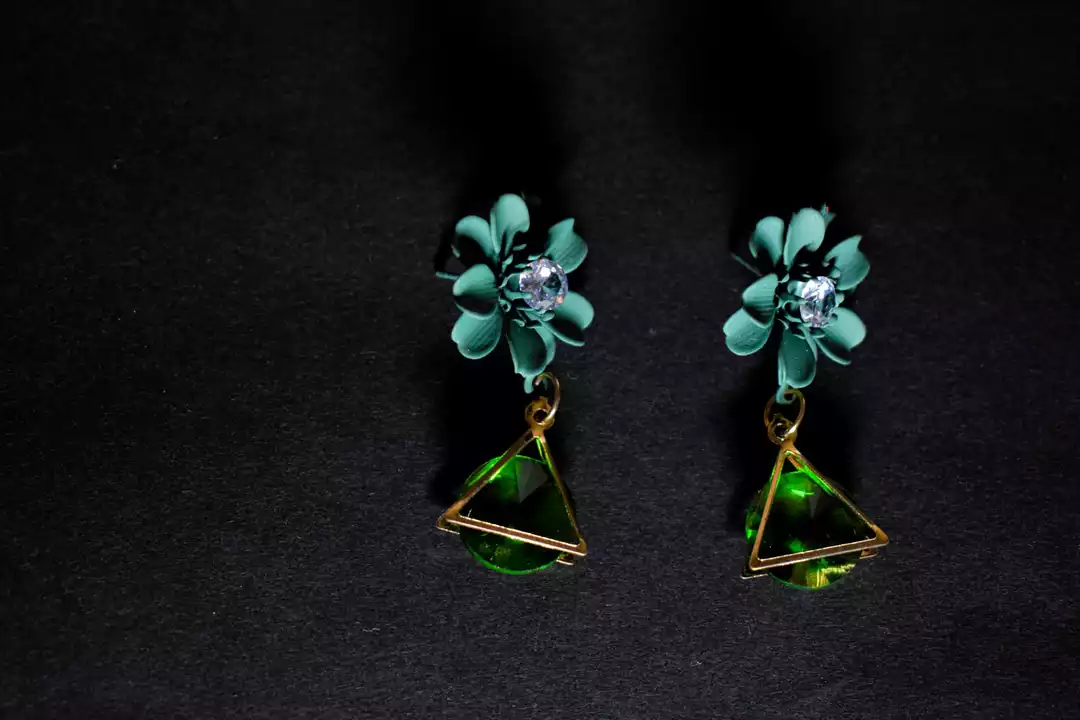 Divine Ethnics Matte Green Color Beautiful Earring  uploaded by Divine Ethnics on 7/23/2022